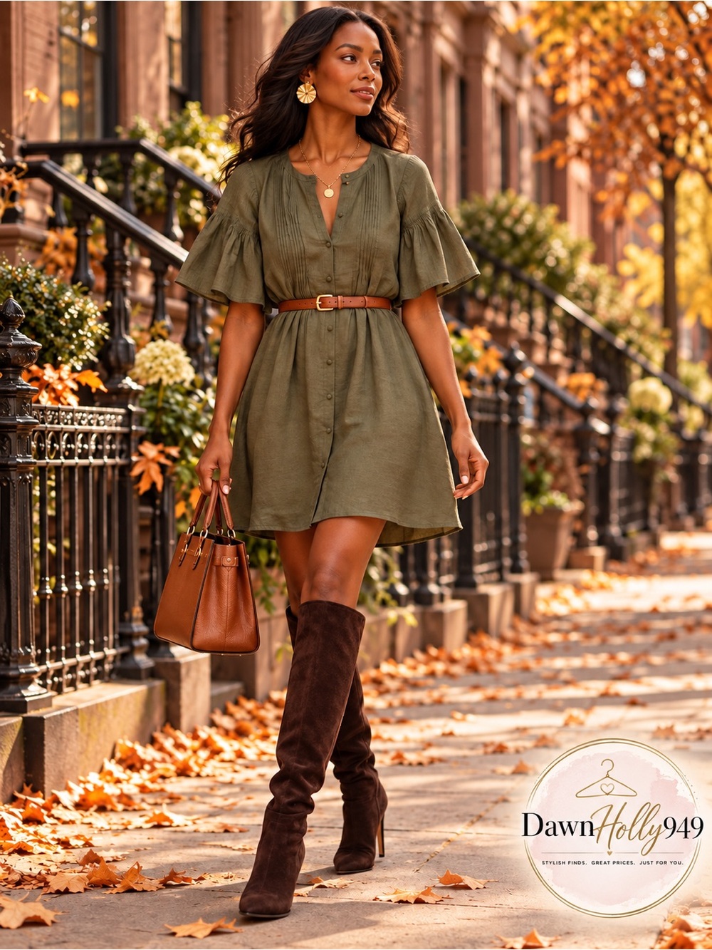 Banana Republic Olive Green Mini Dress NWT